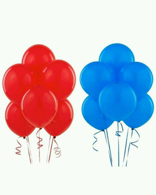 

PartyballoonsHK Solid Red and Blue Birthday,Party, Decoration (Pack of 50) Balloon(Red, Blue, Pack of 50)