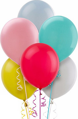 

PartyballoonsHK Solid Multi Color Balloon(Multicolor, Pack of 50)