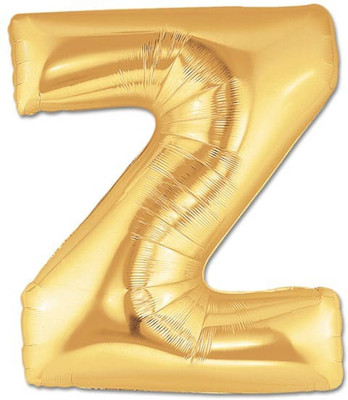 

Priyals Solid Golden - Z Balloon(Gold, Pack of 1)