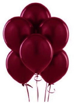 

PartyballoonsHK Solid Maroon Balloon(Maroon, Pack of 50)