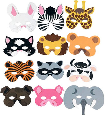

Funcart Animal Foam Eye Party Mask(Multicolor, Pack of 3)