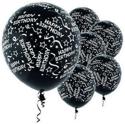 

Funcart Printed EHBBLK-FUN Balloon(Black, Pack of 5)