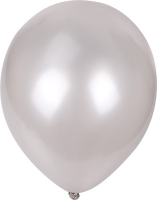 

Nxt Gen Solid WHITE METAL50 Balloon(White, Pack of 50)