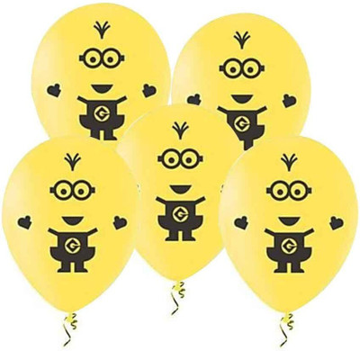 

PARTY PROPZ Printed MINBA18 Balloon(Yellow, Pack of 10)