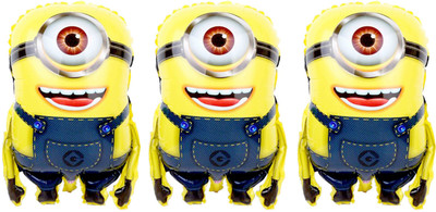 

Prollon Printed Medium Minion 1 Eye Pack 3 Balloon(Multicolor, Pack of 3)