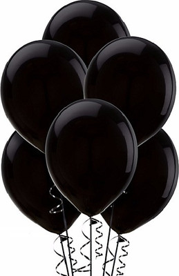 

PartyballoonsHK Solid Black (Pack of 50) Balloon(Black, Pack of 50)