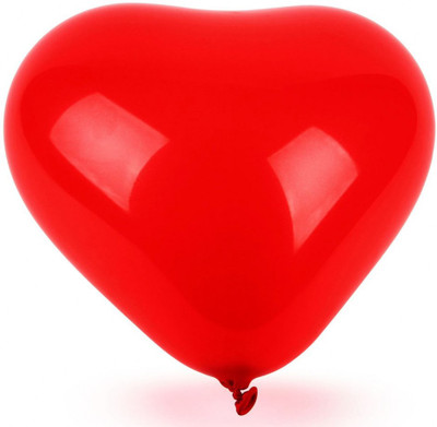 

Kosh Solid Heart Shape Balloon(Red, Pack of 100)