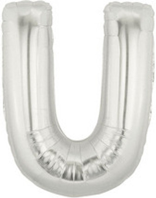 Bettalic Printed 15921S U Balloon(Silver, Pack of 1)