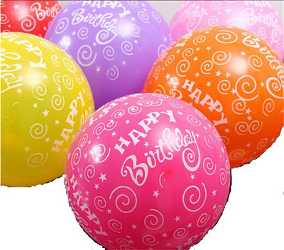 

Awesomedaysin Printed bal30 Balloon(Multicolor, Pack of 30)