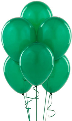 

Bobo Funco Solid Latex Balloon(Green, Pack of 50)