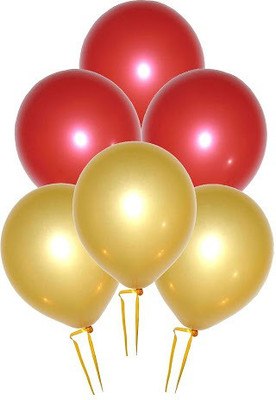 

GrandShop Solid 50201 Balloon(Red, Gold, Pack of 50)