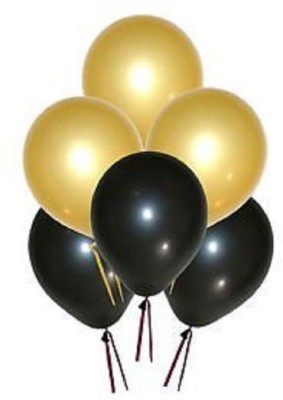 

Lighter House Solid FK-616 Balloon(Gold, Black, Pack of 100)