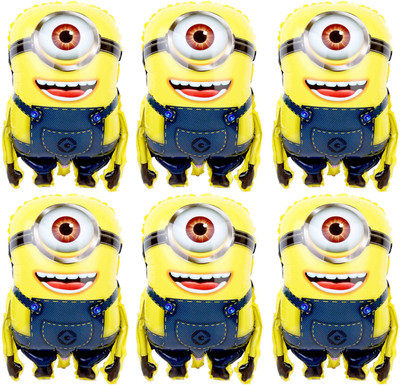 

Prollon Printed Medium Minion 1 Eye Pack 6 Balloon(Multicolor, Pack of 6)
