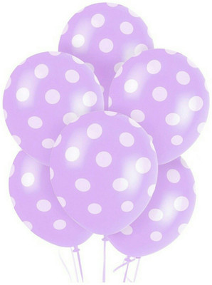 

PartyballoonsHK Printed New Lavender Polka Dots ( Pack of 50) Balloon(Purple, Pack of 50)