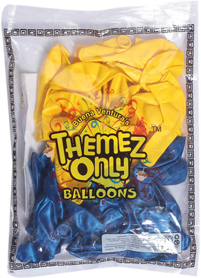 

Themez Only Solid 8906049292111 Balloon(Yellow, Blue, Pack of 1)