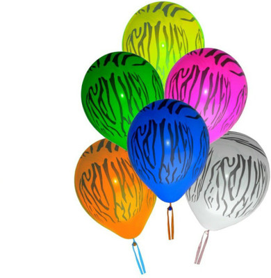 

PartyballoonsHK Printed Tiger Stripes Balloon(Multicolor, Pack of 10)