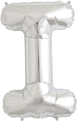 

GrandShop Solid "I" Letter Foil Balloon(Silver, Pack of 1)