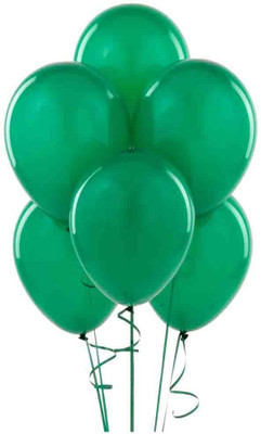 Homeshopeez Solid PLN-GRN-50 Balloon(Green, Pack of 50)