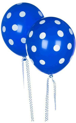 

Homeshopeez Printed DOT-BLUE-30 Balloon(Blue, Pack of 30)
