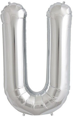 

GrandShop Solid "U" Letter Foil Balloon(Silver, Pack of 1)