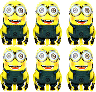 

Prollon Printed Medium Minion 2 Eye Pack 6 Balloon(Multicolor, Pack of 6)