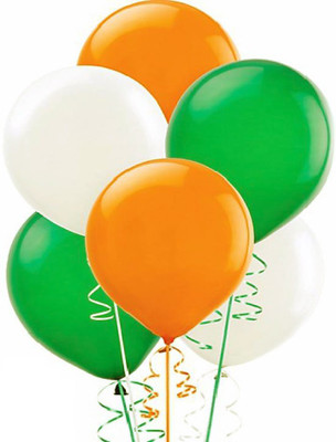 

Jamboree Solid INDIAN FLAG BALLOONS Balloon(Multicolor, Pack of 60)