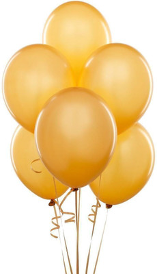 

Shatchi Solid 12" GOLDEN Metallic Latex Balloons,Party,Wedding,Birthday,Anniversary-25Pcs Balloon(Gold, Pack of 1)