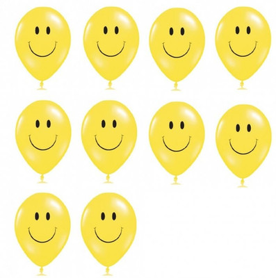 

Mypartyshoponline Printed mps1000002 Balloon(Yellow, Pack of 10)