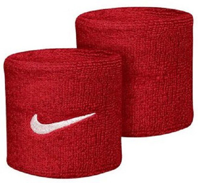 

Nike Solid Wristband(Pack of 1), Red:white