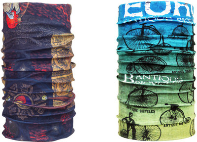 

Noise Men's Printed Bandana(Pack of 2, Multicolor