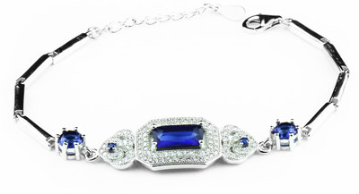 

Swank Silver Sterling Silver Sterling Silver Bracelet, Multicolor