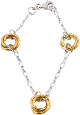

Hawai Silver Bracelet, Silver;gold