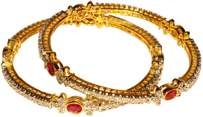 55% OFF on Affinity Alloy Cubic Zirconia Gold-plated Bangle Set(Pack of 2) 55% OFF on Affinity Alloy Cubic Zirconia Gold-plated Bangle Set(Pack of 2)