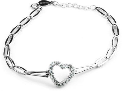 

Swank Silver Sterling Silver Cubic Zirconia Bracelet