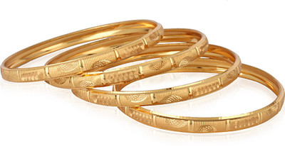 33% OFF on Jewels Galaxy Brass Bangle Set(Pack of 4) 33% OFF on Jewels Galaxy Brass Bangle Set(Pack of 4)