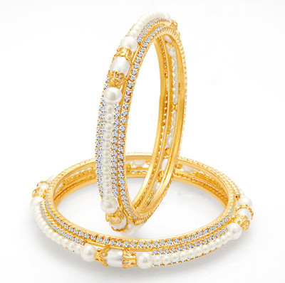 

Sukkhi Alloy Gold-plated Bangle(Pack of 2
