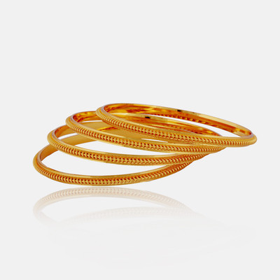 

Jewbang Alloy Gold-plated Bangle Set(Pack of 4)