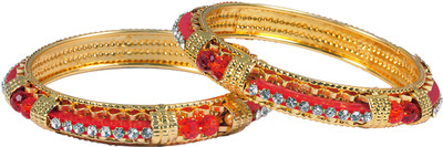 71% OFF on Luxor Brass Bangle Set(Pack of 2)
