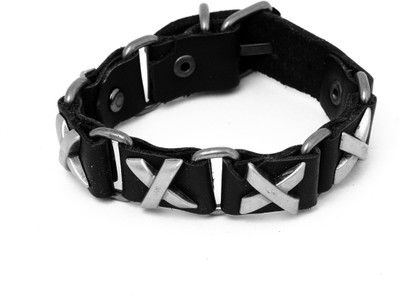 

Handluv Leather Bracelet, Black