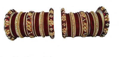 

My Design Lac Chudas(Pack of 66), Maroon