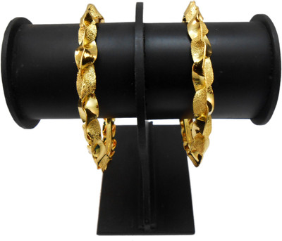 

My Design Copper Gold-plated Bangle Set(Pack of 2)