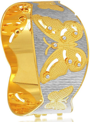 

Sukkhi Alloy Cubic Zirconia Gold-plated, Rhodium Bangle, Gold;white