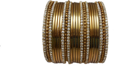 

My Design Alloy Gold-plated Bangle Set(Pack of 24)