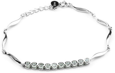 

Swank Silver Sterling Silver Cubic Zirconia Bracelet