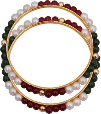 89% OFF on Classique Designer Jewellery Alloy Bangle Set(Pack of 2)
