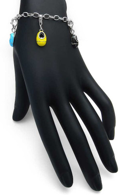 59% OFF on Johareez Sterling Silver Silver Charm Bracelet