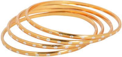 

Johri Bazar Alloy Gold-plated Bangle Set(Pack of 4)