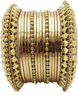 

My Design Alloy Bangle Set(Pack of 16), Gold