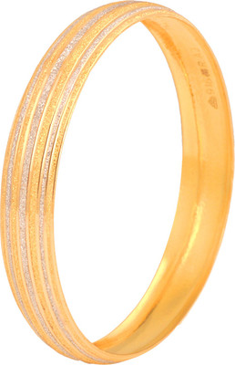 

ZKD Jewels Thick Yellow Gold 22kt Bangle(Rhodium Plated)