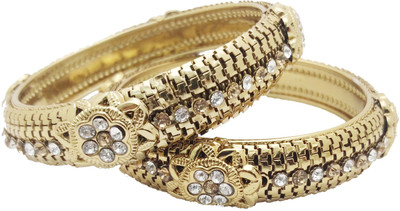 

My Design Alloy Gold-plated Bangle Set(Pack of 2)